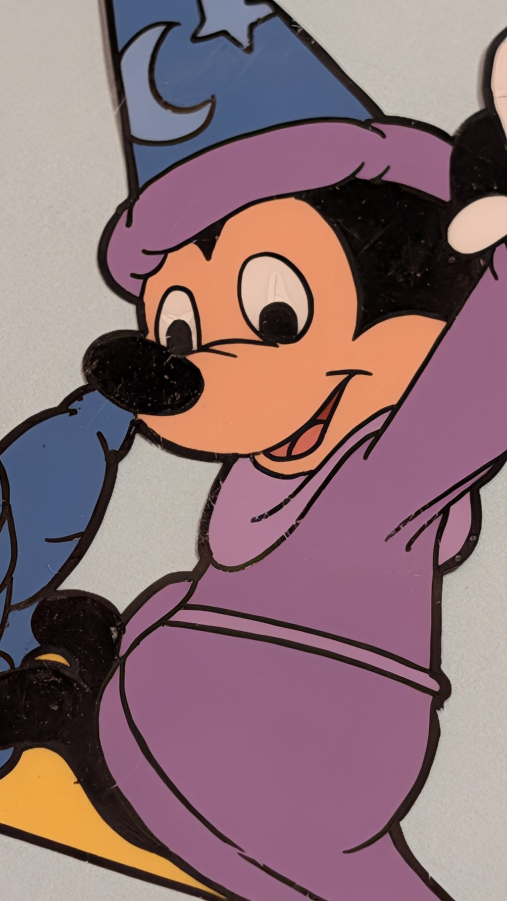 Sorcerer Mickey Mouse Original Production Cel - 1950s TV Disneyland Art Corner